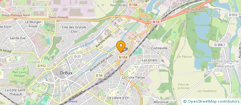localisation de l'entreprise ROJA à DREUX