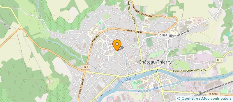 localisation de l'entreprise ROJAN ASCENSEURS  CHATEAU-THIERRY