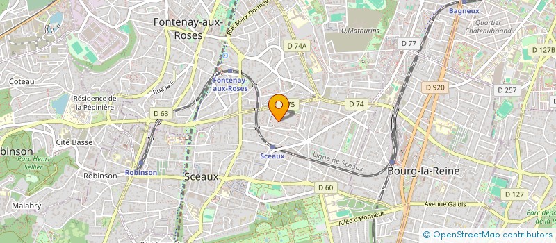 localisation de l'entreprise ROJBEN à SCEAUX
