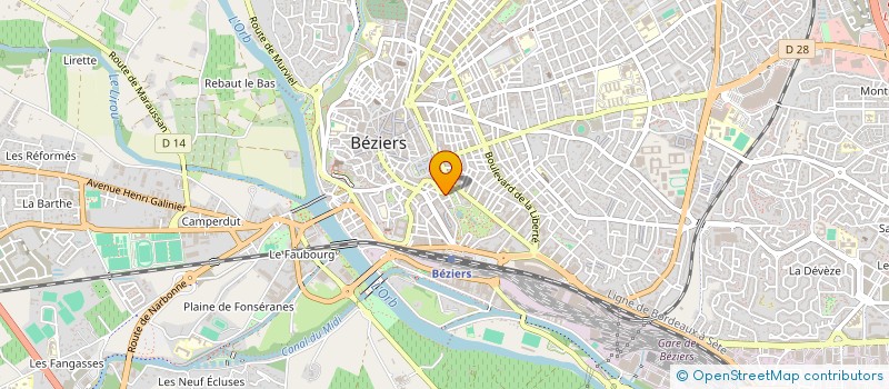 localisation de l'entreprise ROJHAT à BEZIERS