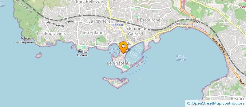 localisation de l'entreprise ROJOSUD à BANDOL