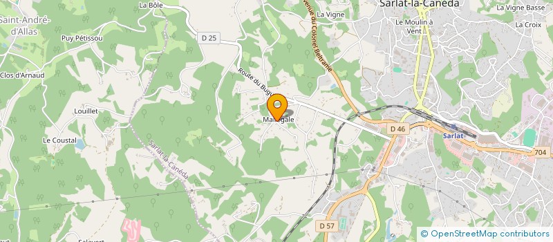 localisation de l'entreprise ROJU à SARLAT-LA-CANEDA