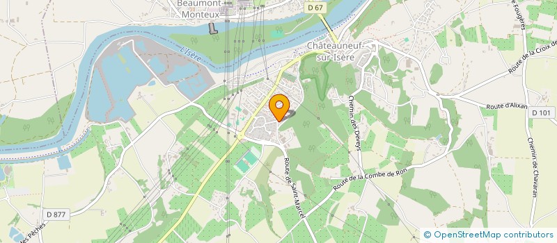 localisation de l'entreprise ROJUCLAN  CHATEAUNEUF-SUR-ISERE