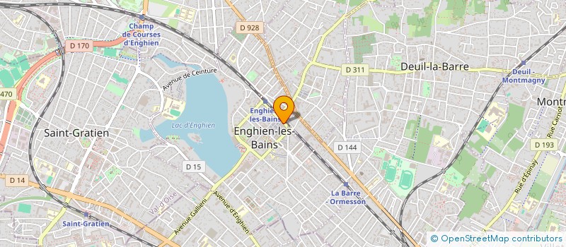 localisation de l'entreprise ROK BTP à ENGHIEN-LES-BAINS