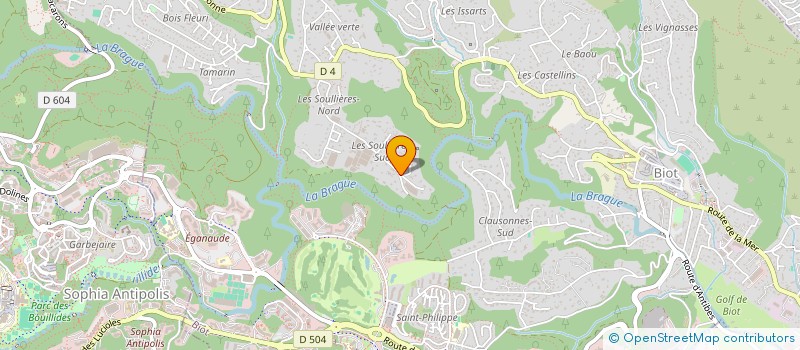 localisation de l'entreprise ROKA  BIOT