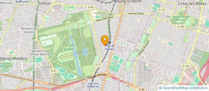 localisation de l'entreprise ROKA INVEST à ANTONY