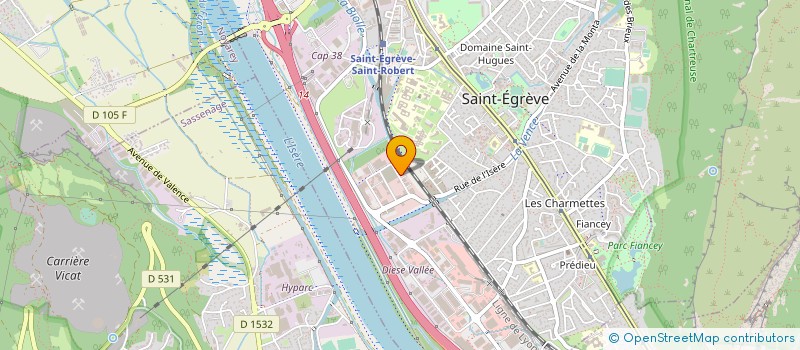 localisation de l'entreprise ROKADIS à SAINT-EGREVE