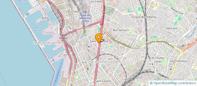 localisation de l'entreprise ROKAIA MABROUKA  MARSEILLE