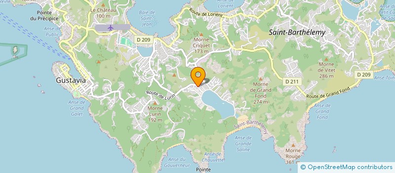 localisation de l'entreprise ROKAN à SAINT-BARTHELEMY