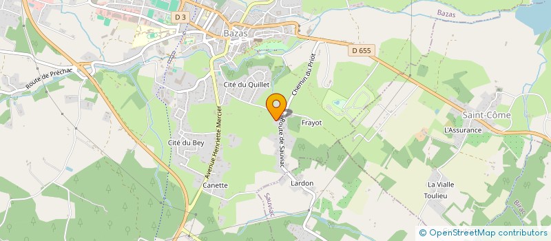 localisation de l'entreprise ROKH-E  BAZAS