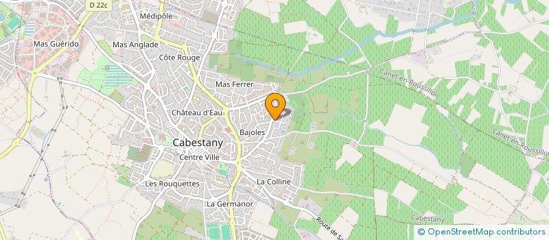 localisation de l'entreprise ROKHEM à CABESTANY