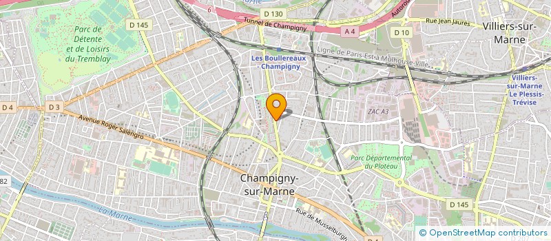 localisation de l'entreprise ROKIA MARKET à CHAMPIGNY-SUR-MARNE