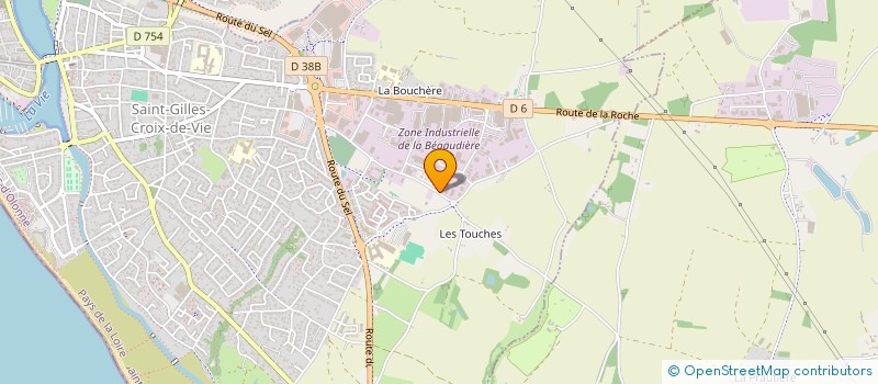 localisation de l'entreprise ROKIMMO à SAINT-GILLES-CROIX-DE-VIE