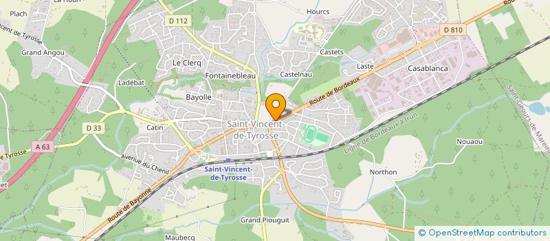 localisation de l'entreprise ROKY à SAINT-VINCENT-DE-TYROSSE