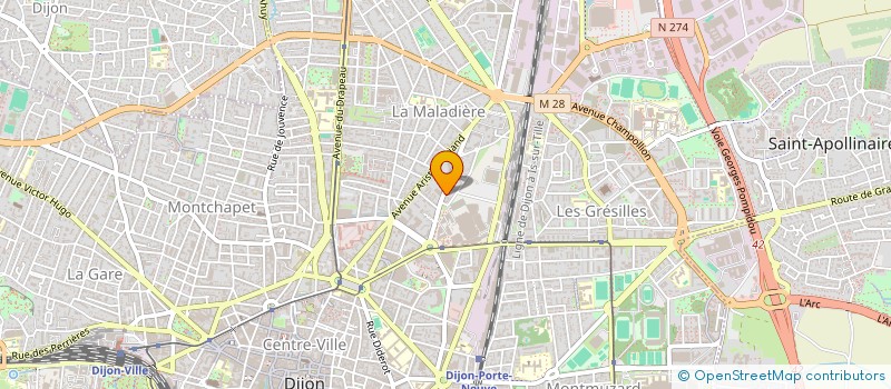 localisation de l'entreprise ROKY à DIJON