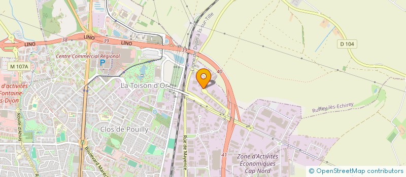 localisation de l'entreprise ROLAMPONT à DIJON