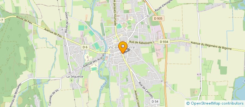 localisation de l'entreprise ROLAND à VIC-EN-BIGORRE