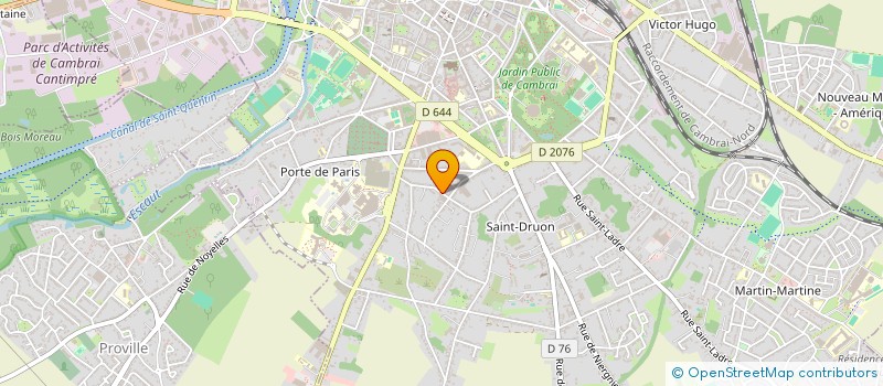 localisation de l'entreprise ROLAND à CAMBRAI