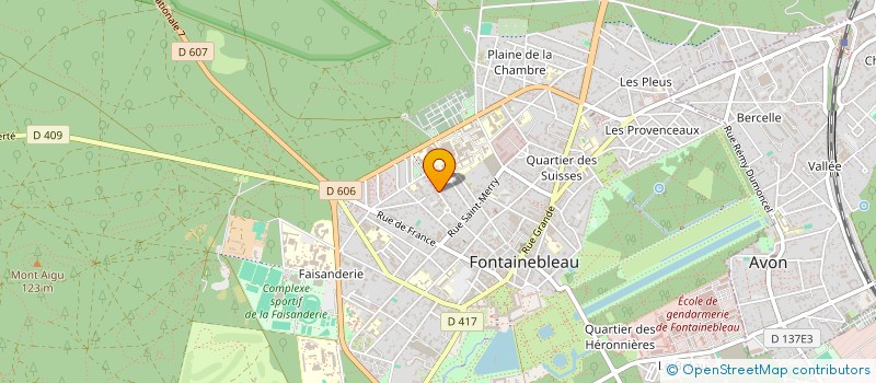 localisation de l'entreprise ROLAND  FONTAINEBLEAU