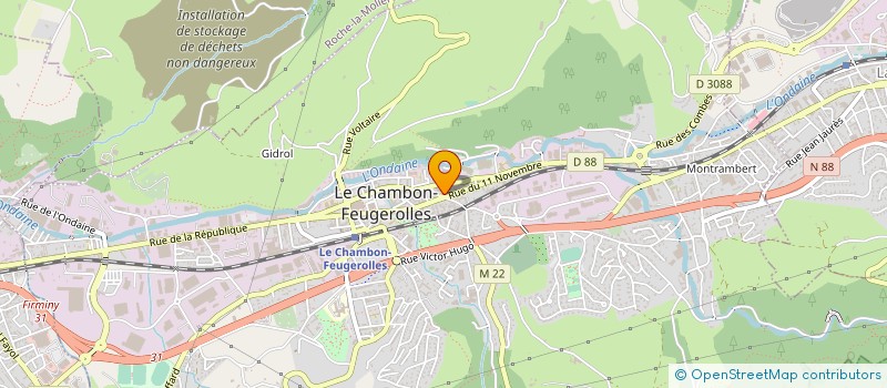 localisation de l'entreprise ROLAND-BONNAND ECONOMINISTE CONSTRUC à LE CHAMBON-FEUGEROLLES