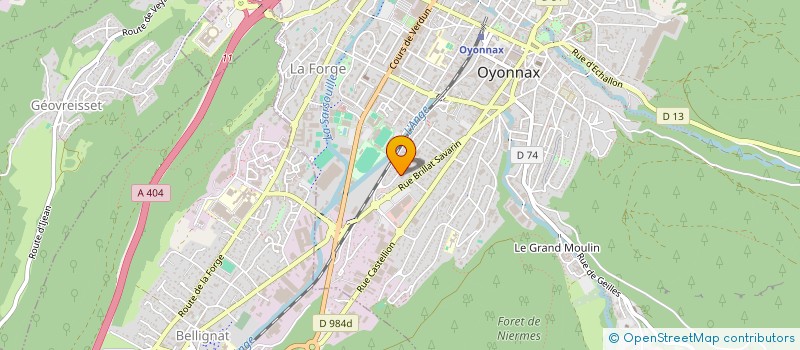 localisation de l'entreprise ROLAND BORGHESE SARL à OYONNAX