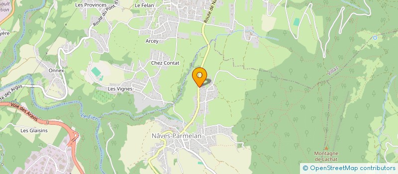 localisation de l'entreprise ROLAND COHENDET ET FILS  NAVES-PARMELAN