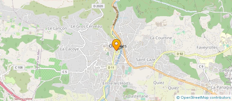 localisation de l'entreprise ROLAND PEREZ AXE FROID CENTER SPA à OLLIOULES