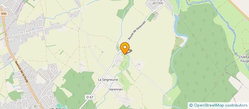 localisation de l'entreprise ROLAND POULAIN TRAVAUX PUBLICS  LE POINCONNET