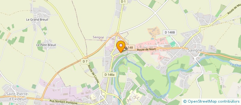 localisation de l'entreprise ROLAND VAILLIER SARL à SAVIGNE