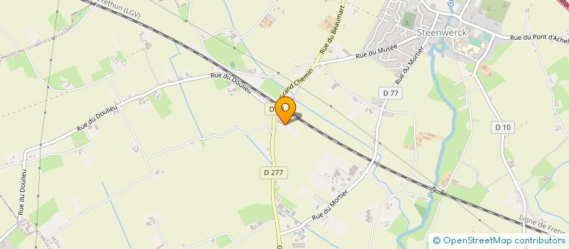localisation de l'entreprise ROLAND VLAEMYNCK TISSEUR à STEENWERCK