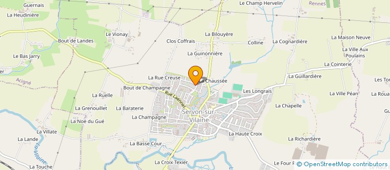 localisation de l'entreprise ROLANDE PRESSING à NOYAL-SUR-VILAINE