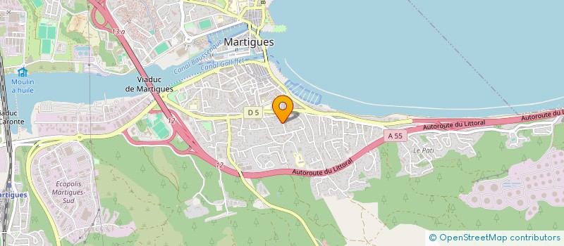 localisation de l'entreprise ROLANDREE  MARTIGUES