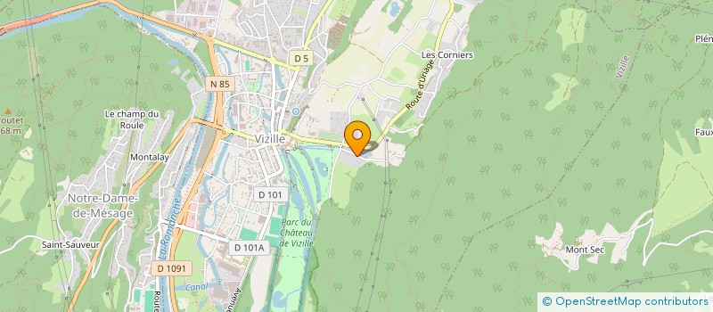 localisation de l'entreprise ROLAVAST à VIZILLE