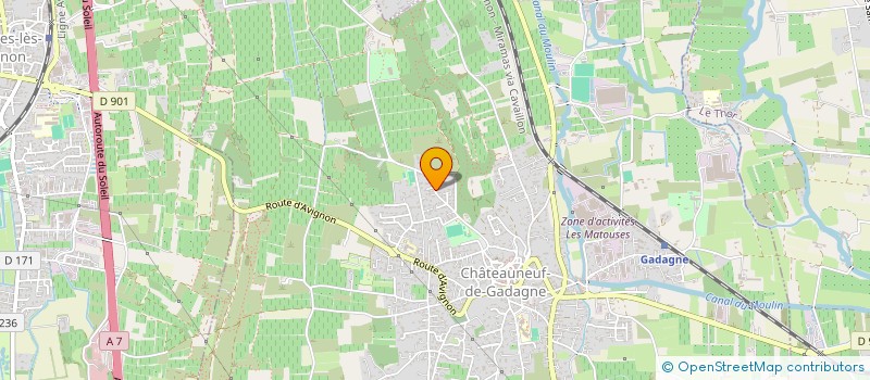 localisation de l'entreprise ROLBA LOISIRS à CHATEAUNEUF-DE-GADAGNE