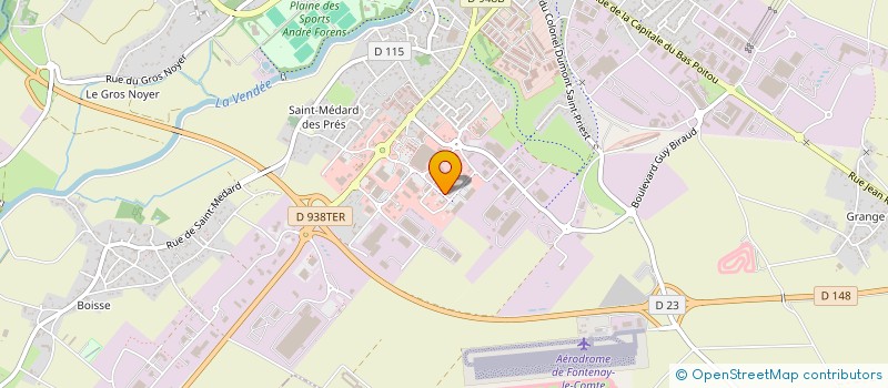 localisation de l'entreprise ROLERICK à FONTENAY-LE-COMTE