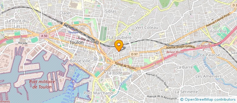 localisation de l'entreprise ROLET PATRIMOINE  TOULON