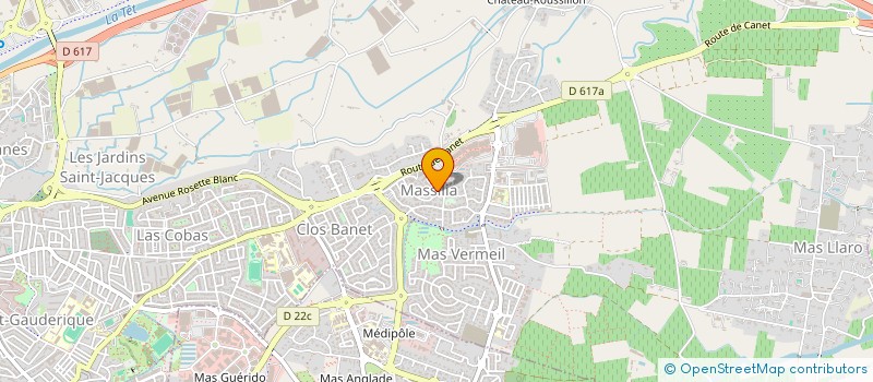 localisation de l'entreprise ROLI  PERPIGNAN