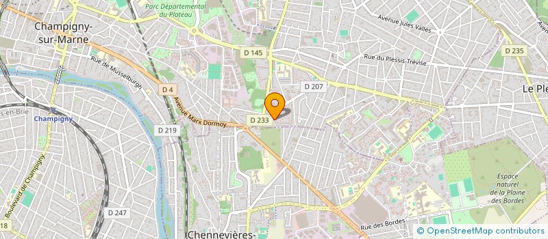 localisation de l'entreprise ROLI SERVICES à CHAMPIGNY-SUR-MARNE