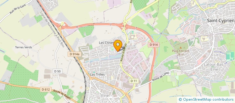 localisation de l'entreprise ROLIA  ELNE