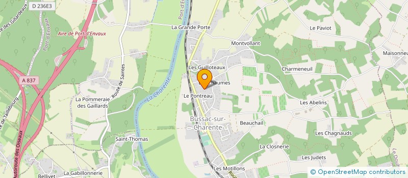 localisation de l'entreprise ROLICEDAUR  BUSSAC-SUR-CHARENTE