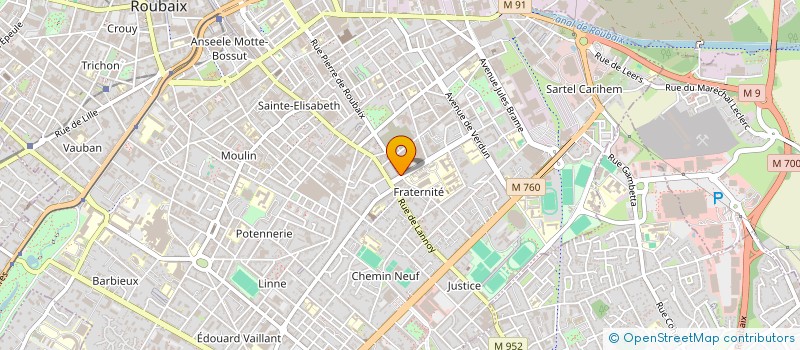 localisation de l'entreprise ROLIN  ROUBAIX