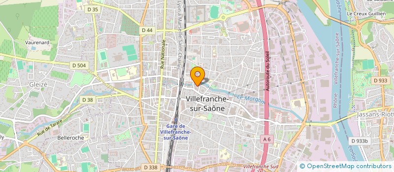 localisation de l'entreprise ROLIN-MICHELI  VILLEFRANCHE-SUR-SAONE