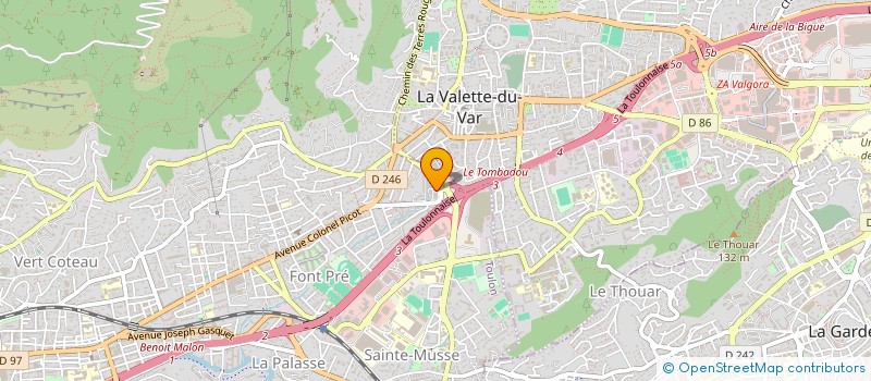 localisation de l'entreprise ROLINE  TOULON