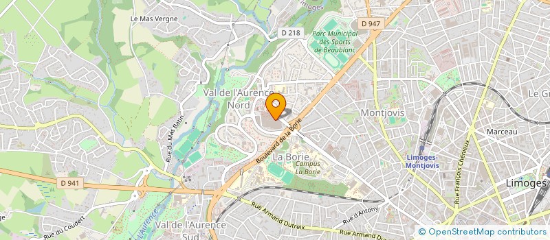 localisation de l'entreprise ROLKA à LIMOGES