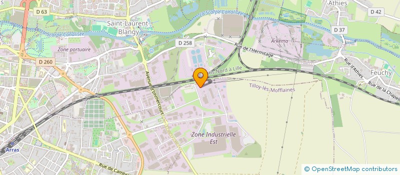 localisation de l'entreprise ROLL-GOM  TILLOY-LES-MOFFLAINES