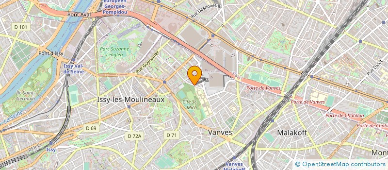 localisation de l'entreprise ROLL'N PUSH à VANVES