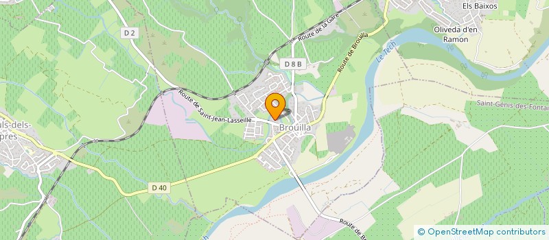 localisation de l'entreprise ROLLAND  BROUILLA