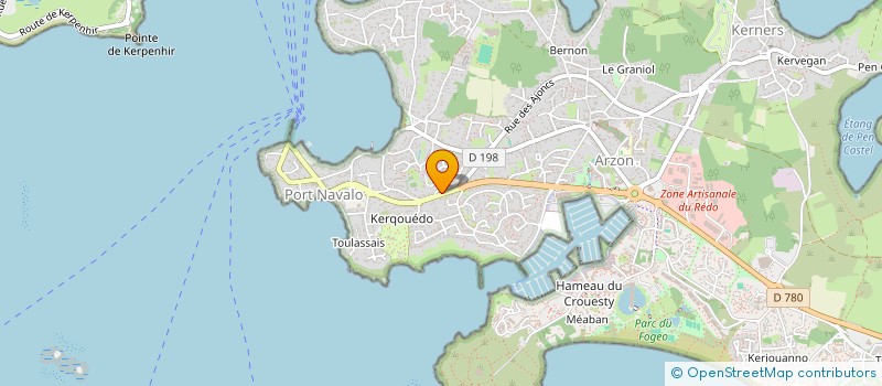 localisation de l'entreprise ROLLAND à ARZON