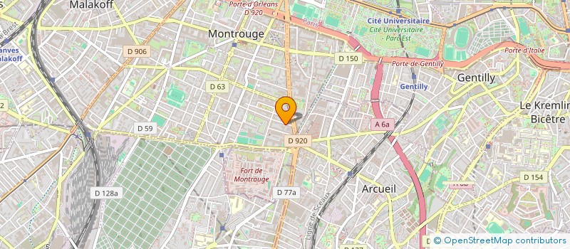 localisation de l'entreprise ROLLAND  MONTROUGE