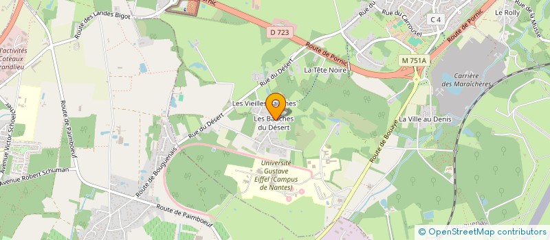 localisation de l'entreprise ROLLAND à BOUGUENAIS